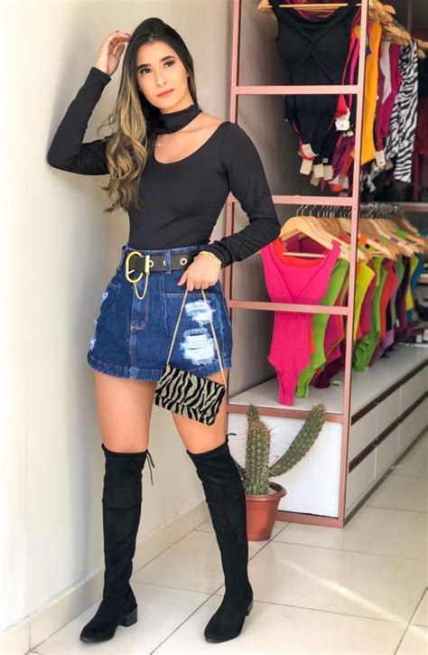 Ideias de looks com botas de cano longo 